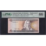 Lithuania, 1 Litas, 1994, Gem UNC 66 EPQ, "Replacement