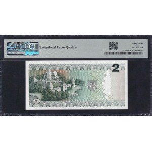 Litva, 2 litai, 1993, Superb Gem UNC 67 EPQ