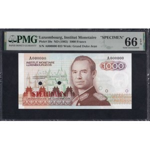 Luxembourg, 1000 Francs, 1985, Gem UNC 66 EPQ, ''SPECIMEN''