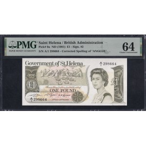 Saint Helena, 1 Pound, 1981, Choice UNC 64