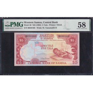 Western Samoa, 5 Tala, 1985, Choice About UNC 58