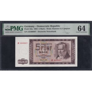 Nemecko (NDR), 5 mariek, 1964, výber UNC 64