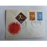 ENVELOPE, STAMP, STAMP SPORTS IO TOKYO 1964 SWIMMING