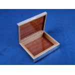 Silver box for jewelry, cards, cigars. Florence, 20th century.