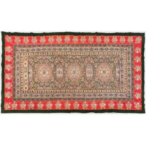 Wall tapestry from the salon of a palace in Lithuania, Persia, 1830s-1950s.