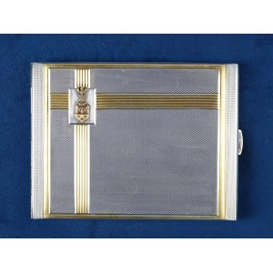 Art - Deco cigarette case with the Sulima coat of arms, 1930s.