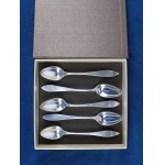 Set of 5 tea spoons, Prague 1816-1819
