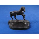 [Home Army-Bialystok] Figurine of a horse with an ashtray, Poland, 1930s-40s.