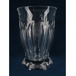 Glass with the coat of arms of the King of Yugoslavia, 1920s-30s.