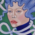 Isabella RO (pseud. b. 1976), Cornflower golf, 2025