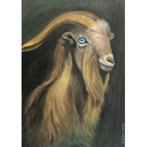 Krystyna JASZKE (née en 1974), yeux bleus, 2025