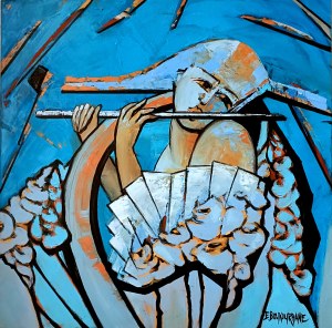 Elżbieta BOUKOURBANE (ur. 1958), Niebieska kołysanka, 2025