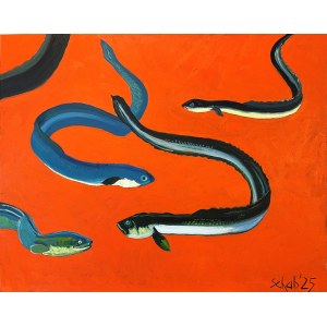 Dawid Schab (b. 1973), Eels, 2025