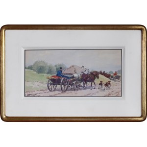 Adam SETKOWICZ (1875 - 1945), Summer (On the Carts)