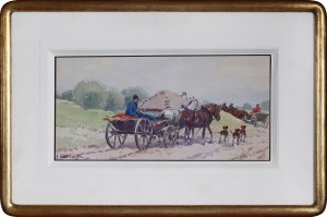 Adam SETKOWICZ (1875 - 1945), Lato (Na wozach)