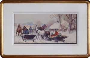 Adam SETKOWICZ (1875 - 1945), Wyjazd na polowanie