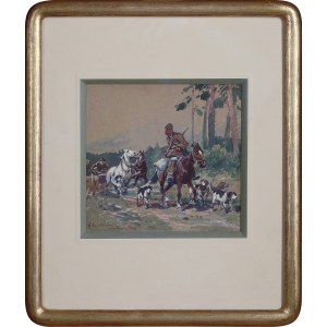 Adam SETKOWICZ (1875 - 1945), Going on a hunting trip