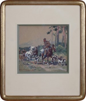 Adam SETKOWICZ (1875 - 1945), Wyjazd na polowanie