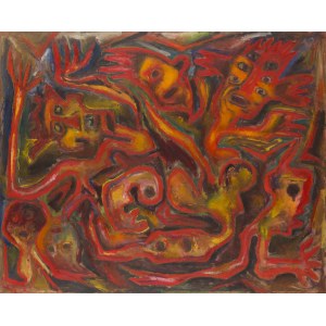 Andrzej Mierzejewski (1915 Zakopane - 1982 Warsaw), Red Composition, 1975