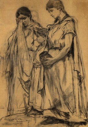Kazimierz Alchimowicz, Raudotojos (eskizas paveikslui „Gedimino laidotuvės“)