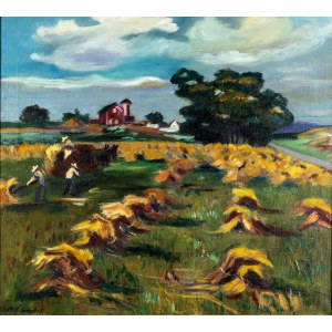 Mikas J. Šileikis Landscape with Flowers