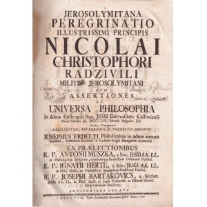 Radvila the Orphan's Journey to Jerusalem, 1756