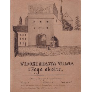 Obálka Ozemblovského Pohledů na Vilnius, 1843