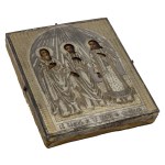 Icon of the Martyrs Gurius, Avivas and Samon, with mount