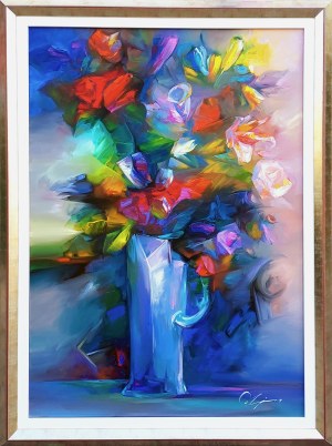 Zdzisław Constantin Majrowski-Meyro (ur. 1952), Abstrakcyjny bukiet, 2025