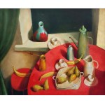 Gennadiy Tishchenko, Still life with green curtain, 2007