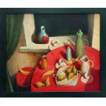 Gennadiy Tishchenko, Still life with green curtain, 2007