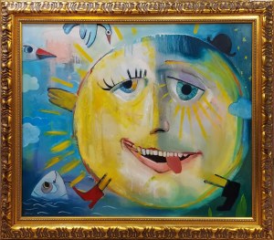 Wojciech Muda/Munke (ur. 1981), Słońce z przyjaciółmi zwiedzą świat, 2014