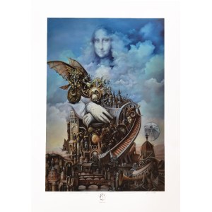 Tomasz Sętowski (b.1961), Four Faces of Leonardo, 2023