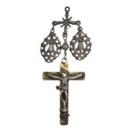 Lot of 4 solid silver Sardinian Crosses -