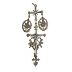 Lot of 4 solid silver Sardinian Crosses -