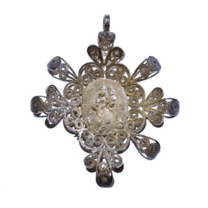 Solid silver pendant - Early 20th century