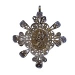 Solid silver pendant - Early 20th century