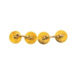 Lot of 9 pair of 18k gold cufflinks -