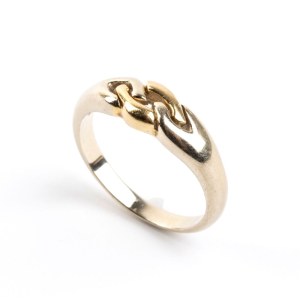 BULGARI, BULGARI Gold ring with intertwined motif -
