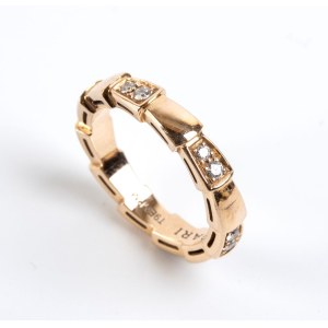 BULGARI, BULGARI collection Serpenti Viper : bague en or et diamants -