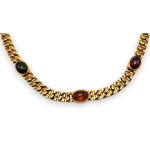 BULGARI, BULGARI Colored stone yellow gold necklace - 1980s