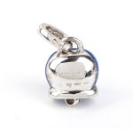 CHANTECLER, CHANTECLER Blue topaz diamond gold bell pendant -