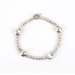 POMELLATO, POMELLATO Dodo collection: mini grain sterling silver and gold bracelet -