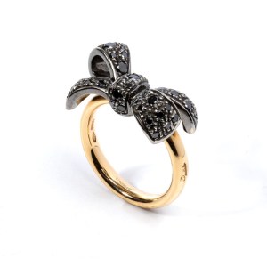 POMELLATO, POMELLATO Collection Forever: black diamond gold ring -