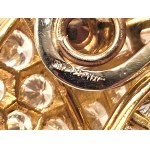 FILIPPO MORONI, FILIPPO MORONI Yellow gold earrings with brilliant-cut diamonds -