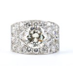 FILIPPO MORONI, FILIPPO MORONI Diamond gold band ring -