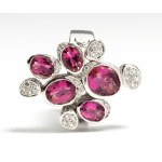 PONTE VECCHIO, PONTE VECCHIO Diamond tourmaline gold ring -