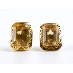 Gold parure with stones -