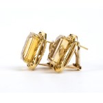 Gold parure with stones -