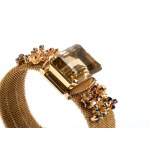 Gold parure with stones -